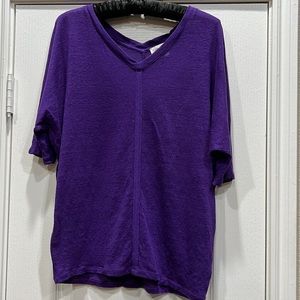 Coldwater Creek Short Sleeve Linen Sweater